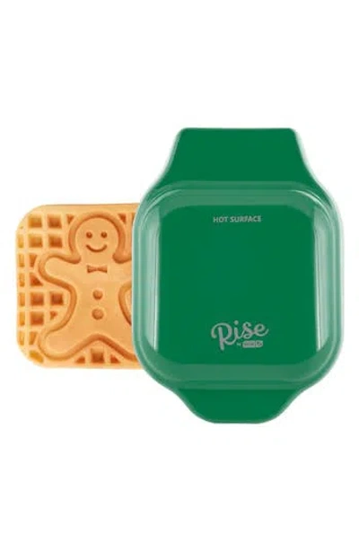 Dash Gingerbread Mini Waffle Maker In Green