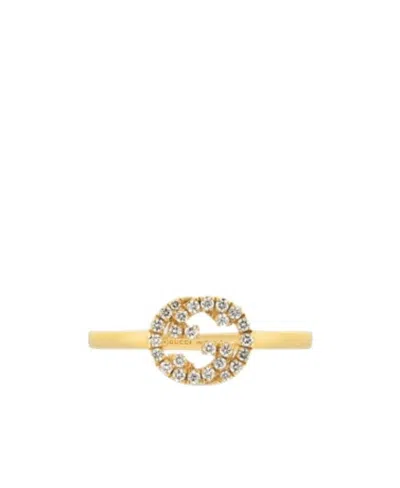 Gucci Interlocking Diamond 18k Ring In Gold