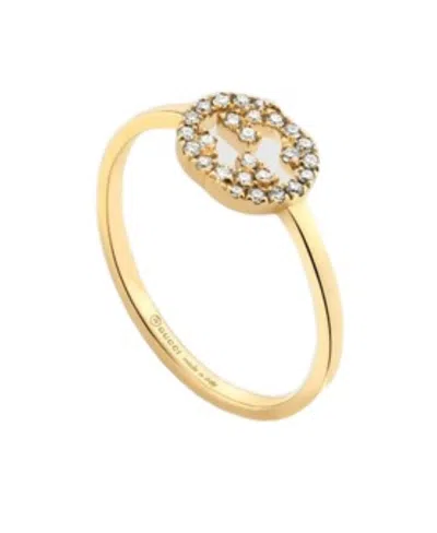 Gucci Interlocking Diamond 18k Ring In Gold