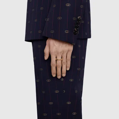 Gucci Link To Love 18k Studded Ring In Gold