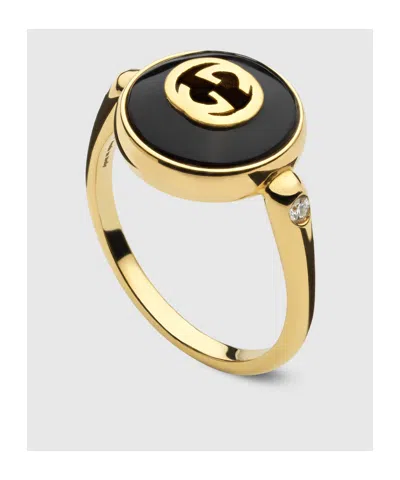 Gucci Interlocking 18k Ring In Gold