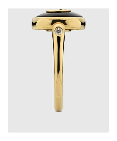 Gucci Interlocking 18k Ring In Gold