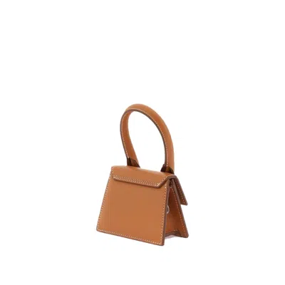 Jacquemus Le Chiquito Mini Leather Shoulder Bag In Brown