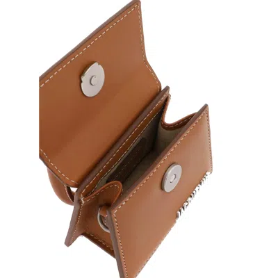 Jacquemus Le Chiquito Mini Leather Shoulder Bag In Brown