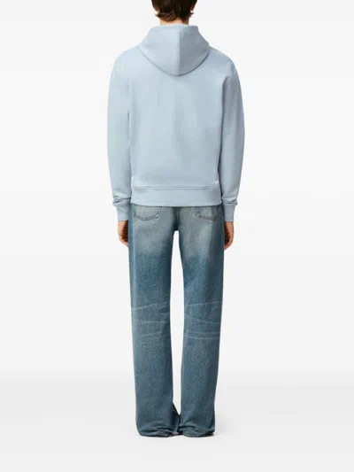 Ami Alexandre Mattiussi Ami Paris Men Ami De Coeur Cotton Hoodie In Blue