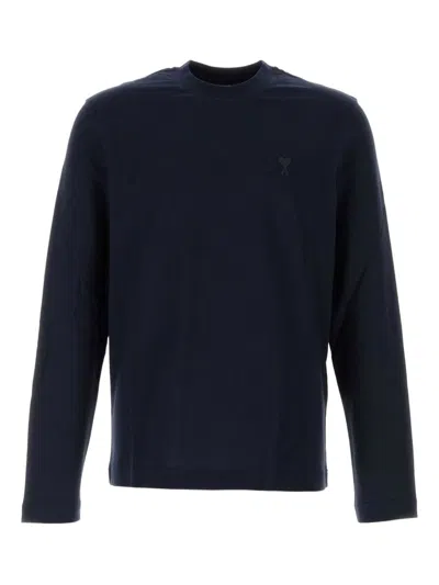 Ami Alexandre Mattiussi Ami Paris Ami De Couer T Shirt In Blue