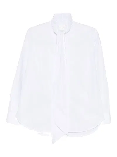 Archivio '67 Tie-neck Blouse In White