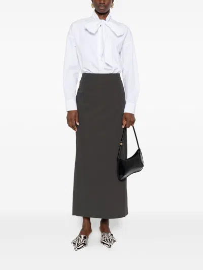 Archivio '67 Tie-neck Blouse In White