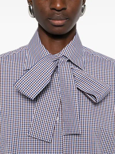Archivio '67 Checkered Shirt In Blue