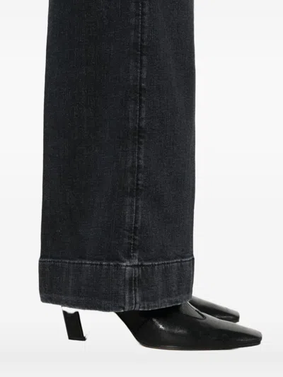 Seven Modern Dojo Flared Denim Jeans In Black