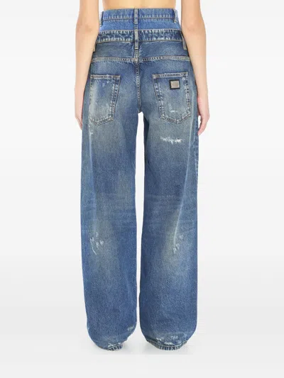 Dolce & Gabbana Denm Cotton Jeans In Blue