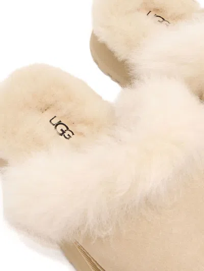 Ugg Beige Slip On Sandals In Nude