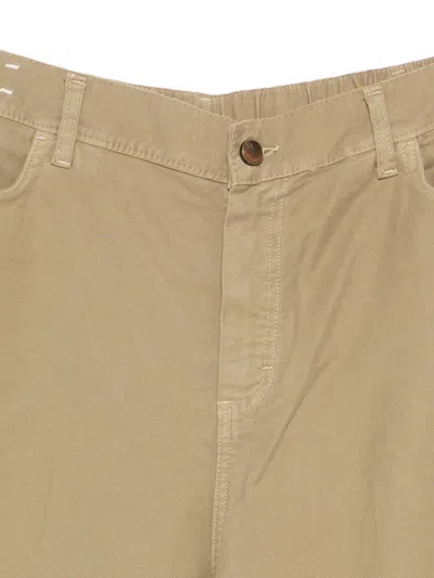 Alysi Belt Loop Casual Pants In Green