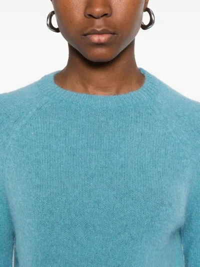 Base Wool Crewneck Sweater In Blue