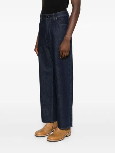 Stone Island Regular-straight-fit Five-pocket Jeans With Rinsed Finish In Blue