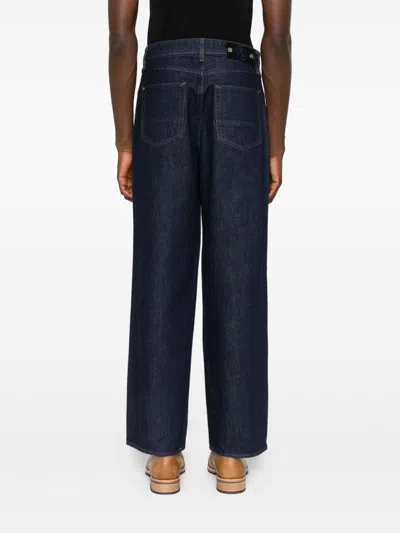 Stone Island Regular-straight-fit Five-pocket Jeans With Rinsed Finish In Blue