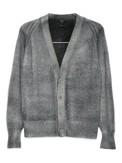Avant Toi Wool And Cashmere V-necked Cardigan In Gray