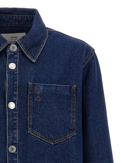 Ami Alexandre Mattiussi Ami Paris 'ami De Coeur' Shirt In Blue