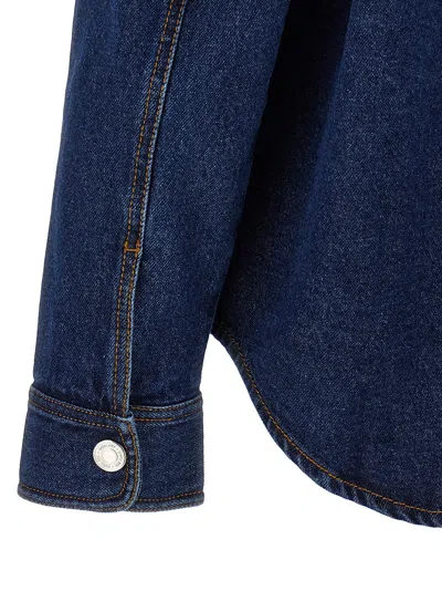 Ami Alexandre Mattiussi Ami Paris 'ami De Coeur' Shirt In Blue