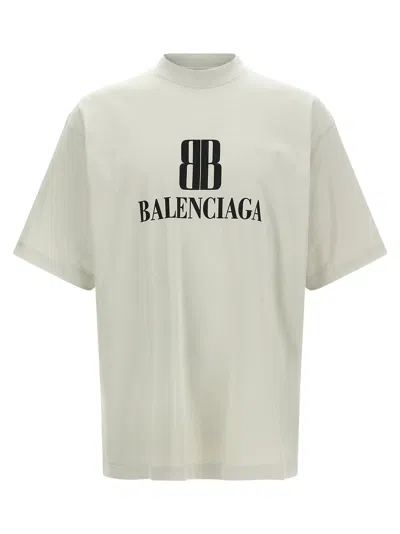 Balenciaga Nano Bb T-shirt Beige In Neutral