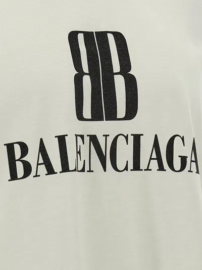 Balenciaga Nano Bb T-shirt Beige In Neutral