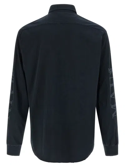 Balenciaga Main Character Artwork Long-sleeved Jersey Polo Shirt Clothing In Black