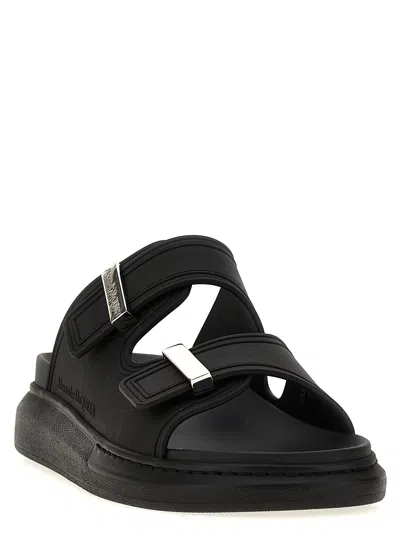 Alexander Mcqueen Mcqueen 'rubber' Sandals In Black