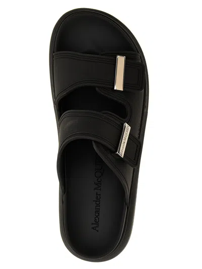 Alexander Mcqueen Mcqueen 'rubber' Sandals In Black