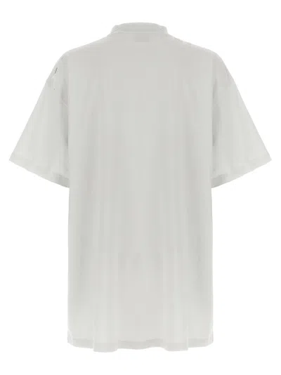 Balenciaga Grey 3b Liquefied Oversized T-shirt In White