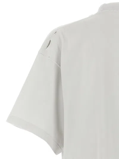 Balenciaga Grey 3b Liquefied Oversized T-shirt In White