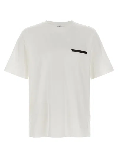 Berluti 'leather Tab' T Shirt In White