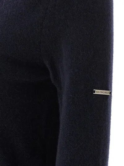 Balenciaga Standard Turtleneck Turtleneck Sweater In Blue