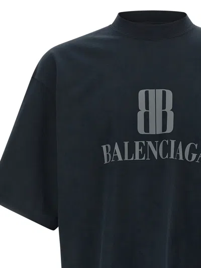Balenciaga 'nano Bb' T Shirt In Black