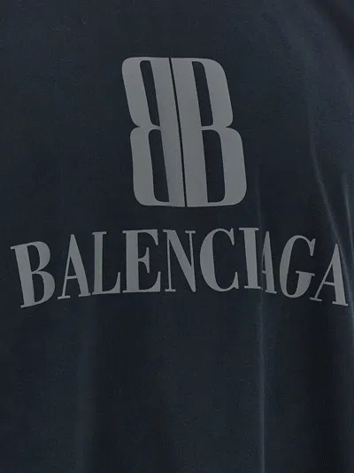Balenciaga 'nano Bb' T Shirt In Black