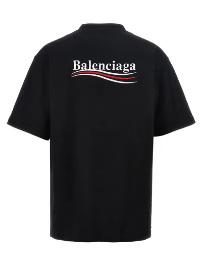 Balenciaga Political Campaign T-shirt In Black