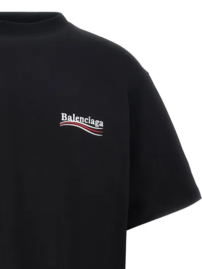 Balenciaga Political Campaign T-shirt In Black