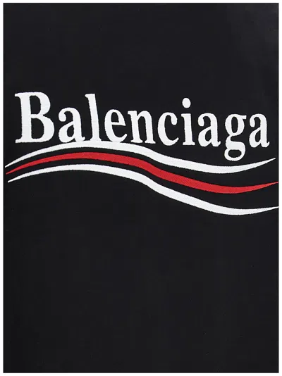 Balenciaga Political Campaign T-shirt In Black