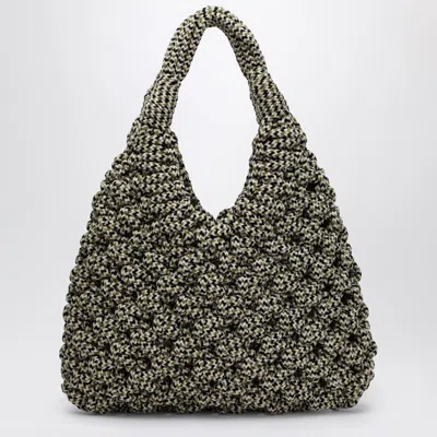 Hibourama Vannifique Maxi Bag In Multicolor Velvet In Multi