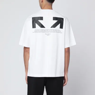 Off-white Off White™ 白色半箭头滑板徽标 T 恤 In White