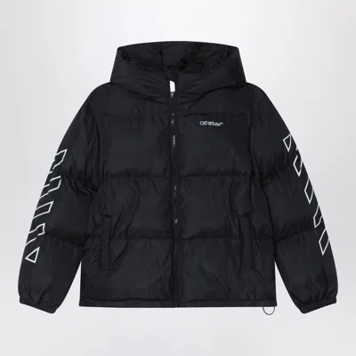 Off-white Off White™ 黑色拉链羽绒夹克 In Black