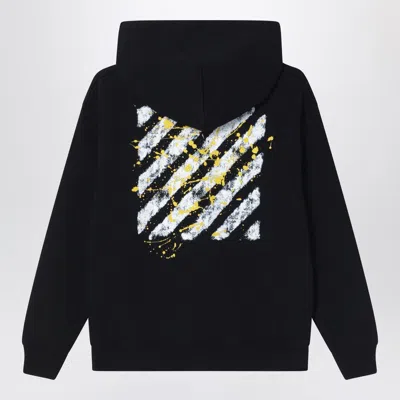Off-white Off White™ 黑色斜纹标志套头衫 In Black