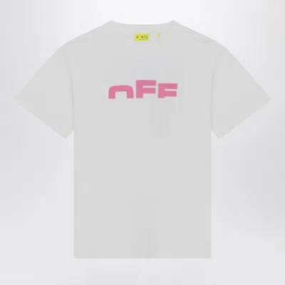 Off-white Off White™ 白色/粉色 The Type 徽标 T 恤 In White