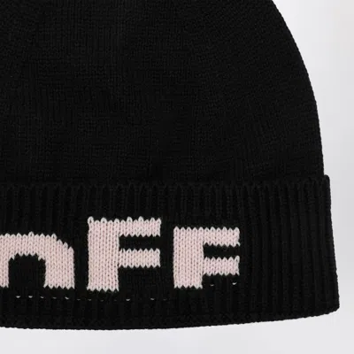 Off-white Off White™ 黑色帽子，带粉红色 Off 徽标 In Black