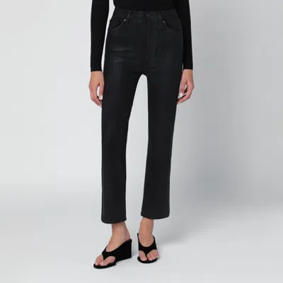 Frame Black Le Sleek Straight Trousers In Black
