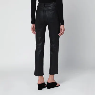 Frame Black Le Sleek Straight Trousers In Black