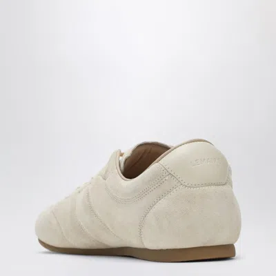Lemaire Suede Low-top Sneakers Rubber Sole In Neutral