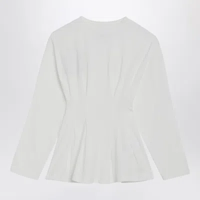 Douuod James Sweater In Ivory Cotton In White