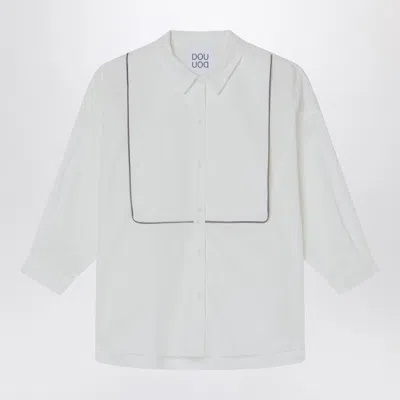Douuod Como White Cotton Shirt In White