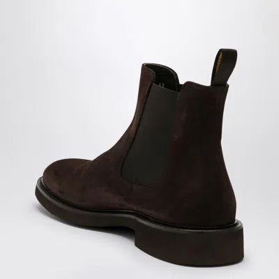 Doucal's Brown Suede Ankle Boot In Brown