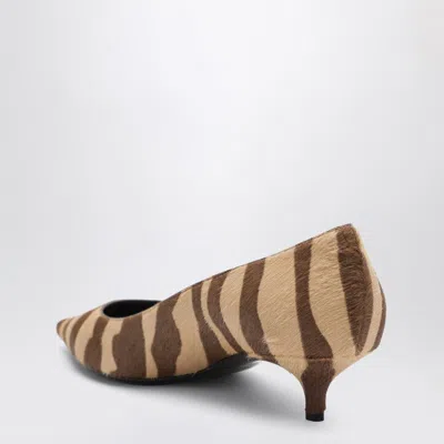 Jimmy Choo Amelia Pumps In Zebra Print Pony Hair In Brown